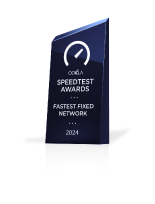 Premio Ookla SPEED TEST AWARDS